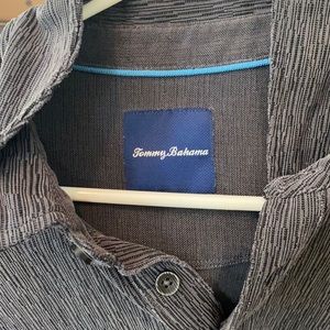 Tommy bahama designer grey diamond polo.